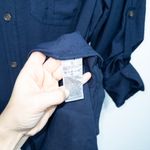 Banana Republic  Navy Blue Alani Oversized Poplin Maxi Shirt Dress Size XL NWT Photo 10