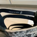 Very Volatile  Black And Grey Snakeskin Gladiator Sandals. Photo 10