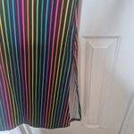 Love Bodycon Side Slit Maxi Dress Rainbow Pride Stretch Size Small Multiple Photo 2
