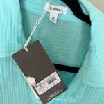 Vitamin A Aqua Button-Up women’s Shirt Photo 1