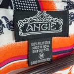 Angie  Southwestern Aztec Elephants Print Open Front Kimono Topper Medium‎ Photo 9