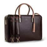 La Mansio One coffee brown luxury 3 in 1 laptop travel backpack tote Photo 1