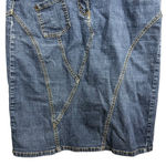 BCBG Max Azria Jeans Women’s Denim Skirt Size 10 Blue Knee Length Y2K Vintage Photo 2