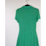 With Jean Dress Green Alexa Mini Bodycon Ruched Shirtdress Casual Y2K Medium Photo 7