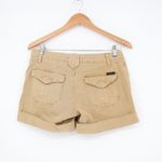 Sanctuary Classic Globe Trotter Shorts Womens 27 Khaki Denim 100% Cotton Cuffed Photo 4