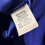 St. John Women's Blue Side Panel Satin Trim Pants Pull On Size Small Lightweight Photo 2