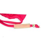 Vitamin A NWOT gia gold ring triangle bikini top ruffle trim magenta pink Small Photo 4