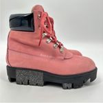 Acne Studios  Telde Pink Calfskin Chunky Platform Hiking Lug Boots 35 Photo 1