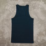 Lululemon Reveal Tank Top Racerback Teal Blue Womens 8 Laser Cut Active Yoga Photo 2
