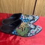 Coconuts by Matisse  Black Floral Embroidered Mules Photo 1
