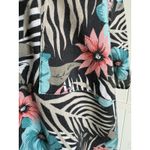 Jeri Marque Womens Blouse Sz‎ 16 Hawaiian Tropical Vintage Print Shirt Hibiscus Photo 9