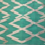 THML Black White Stripes Green Aztec Tribal Print Racerback Tank Top Large Photo 3