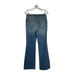 Good American size 4 27 split front flare jeans denim Classic Blue Photo 9