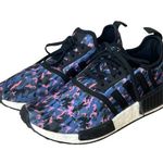 Adidas  NMD_R1 Women’s Sneakers Blue Pink Camo Low Top Size 5.5 Boost Running Photo 0