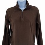 Columbia  Brown Quarter Zip Long Sleeve Fleece Pullover Women's Size Small S Photo 35