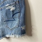 American Eagle Two Tone vintage Hi Rise Ripped Festival Cutoffs Jean shorts 8 Photo 5