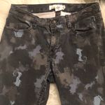 H&M  Splatter gray black side lace up‎ crop jeans size 6 Photo 1
