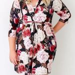 Posh‎ Peanut Robe Womens L Country Robe Lightweight Belted Bamboo Lounge Black Size L Photo 0