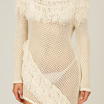 Tularosa  One Shoulder Swim Cover Up‎ XL White NWT Resort Beachwear Photo 0