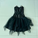 Little black tulle dress with sequins Size XS Photo 3