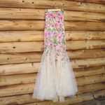 Mac Duggal   20652 Beige Strapless Bustier Floral Embroidered Mermaid Gown Photo 8