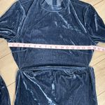 Pretty Little Thing Velvet Midi Dress Long Sleeve Blue Size 12 Photo 4