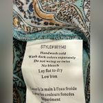 Uk2la  Women's Blouse w/ Paisley Print & Lace Size Large Photo 3