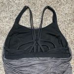 Lululemon  Moment To Movement 2-In-1 Sports Bra Tank Heather Grey Black 4 W1BG0S Photo 0