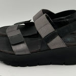 OTBT  Nova Sandals Womens 7M Black Leather Platform Chunky Wedge Strappy Photo 0