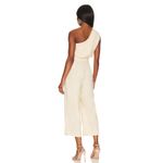 Free People  Avery Jumpsuit Size 4 Washed Out Cream One Shoulder New Photo 4
