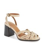 See By Chloe  Katie Braided Strap Block Heel Sandal Leather 39.5 9 Photo 1