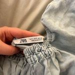 ZARA Denim Crop Top Photo 2