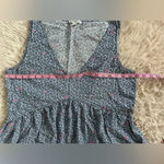 J. Crew Mercantile V Neck Floral Top With Empire Waist Navy White Pink Size M Blue Size M Photo 5