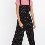 Madewell smocked cropped jumpsuit in flower toss Photo 0