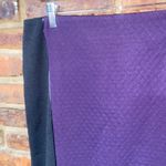 Laundry by Shelli Segal NWT  Black Purple Quilted Skirt Women's Size 10 Photo 1