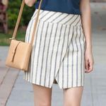 J.Crew Linen Crossover Wrap Skirt Photo 0