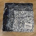 Paisley Bandana Scarf 23” x 23” Black Photo 1