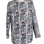 ZARA Women’s Moroccan Tapestry Blazer Jacket M | Boho Chic Pockets Bold Pattern Photo 4