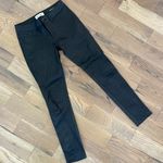 DL1961  Womans Black Emma Power Legging Leather Coated Jeans Size 27 Photo 2