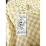 Ganni Gingham Check-Print Ruffled Mini Dress Beige Yellow Women's Size 40 US 8 Photo 4