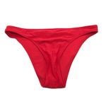 Aerie  Womens Cheeky Bikini Bottom Swimwear Red L Photo 0