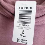 Torrid  Toasted Mauve Knit Cowl Neck Hoodie Photo 6