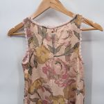 LC Lauren Conrad Lauren Conrad Romantic Cottagecore Tank Womens XS Pink Flower Print Crochet Trim Photo 4