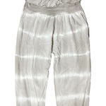 Gigi Moda Strapless Elba Jumpsuit Tie Dye Gray White O/S Pockets Italy Size undefined Photo 0