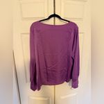 Allegra K Purple Cowl Neck Long Sleeve Blouse Jewel Tone Size XL Photo 7