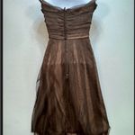 BCBGMAXAZRIA  Strapless Dress in Rich Brown Photo 7