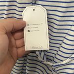 Culture Code Blue‎ Striped Twist Neck Tank Top NWT Small Art Blue Photo 2