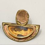 Vintage Unique Modernist Statement Earrings Photo 3