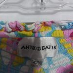 Free People  ANTIK BATIK Flowy Smocked Floral Shorts Beach Vacation Size XS Photo 3