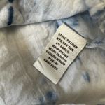 Surf Gypsy  Blue White Metallic Tie Dye Tiered Ruffled Mini Skirt‎ Size M Photo 6